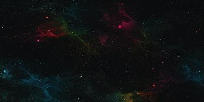 Fondo de espacio de nebulosa realista, ilustración 3d foto