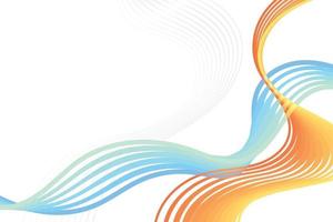 Colorful abstract flowing lines background vector