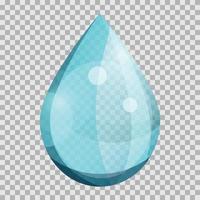 Blue water drop vector