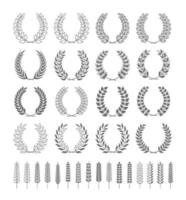 Simple Wreath Illustrations vector