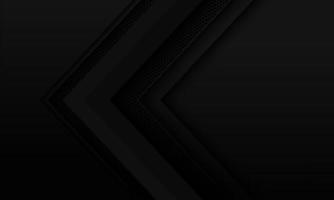 Resumen flecha negra geométrica hexágono malla sombra metal dirección diseño moderno lujo futurista fondo vector ilustración.