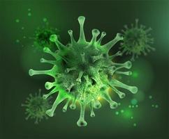 Coronavirus 2019-nCov Green Design vector