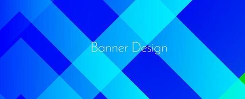 Abstract geometric blue decorative modern banner design background vector