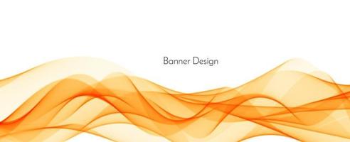 Abstract modern dynamic stylish red and yellow decorative pattern wave banner background vector