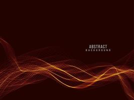 Abstract stylish transparent flowing wave design background vector