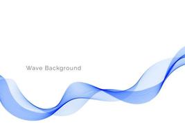 Fondo abstracto de estilo de onda azul moderno vector