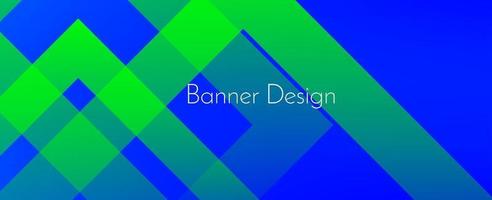abstract geometric green modern decorative stylish banner background vector