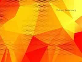 Abstract colorful triangular geometric crystal background vector