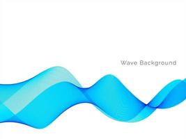 elegante fondo decorativo de onda azul suave vector