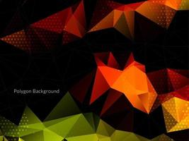 Modern geometric triangle polygon background vector