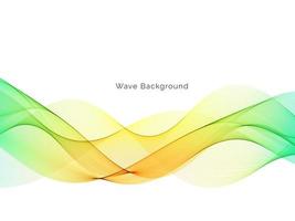 colorful wave style smooth modern background vector