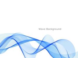 Blue wave style abstract modern background vector