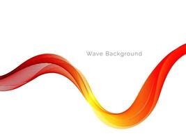 Dynamic red modern stylish wave decorative pattern shape background vector