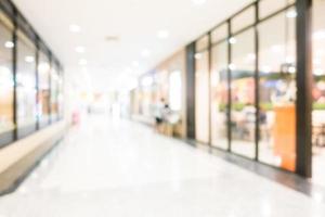 Abstract blur shopping mall photo