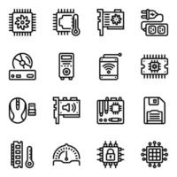 Server and System Icon Set vector