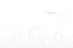 Modern and Creative white geometric background or banner design. vector