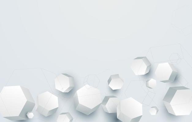 Modern and Creative white geometric background or banner design.