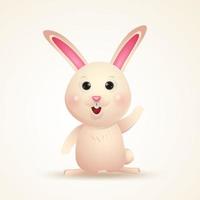 Rabbit character cartoon design.