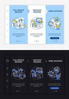 Licensed broker kinds onboarding vector template