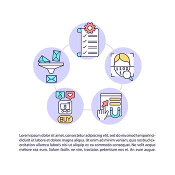 Agregar reglas inteligentes a los iconos de líneas de concepto de correos electrónicos con texto vector