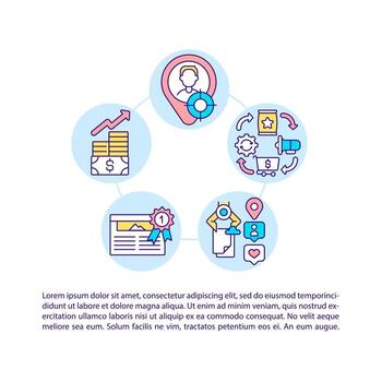 aparecen en los iconos de líneas de concepto de respuestas rápidas con texto vector