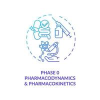 Pharmacodynamics and pharmacokinetics concept icon vector