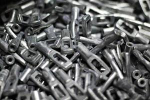 Industrial metal parts and hinges plugs tips photo