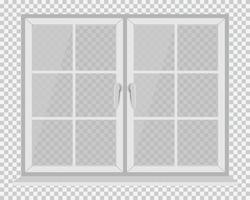 White window frame vector