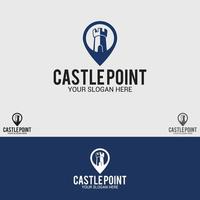 Castle Point Logo vector design templates set