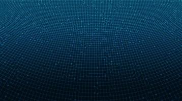 Digital Line Circuit Microchip on Technology Background vector
