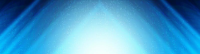 Dark Blue Circuit Microchip on Technology Background