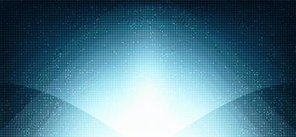 Light Blue Circuit Microchip on Technology Background vector
