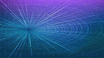 Abstract Futuristic Hyperspace speed motion on future Technology background vector