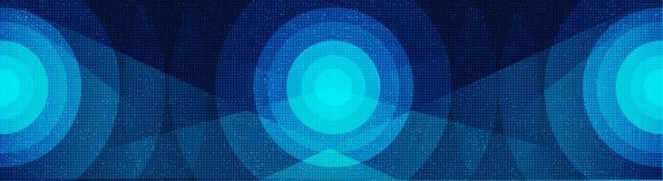 Panorama Abstract Circuit Microchip on Technology Background vector