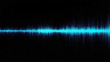 Digital Sound Wave Low and Hight richter scale with Circle Vibration on Light Blue Background vector