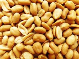 Pile of halved peanuts photo