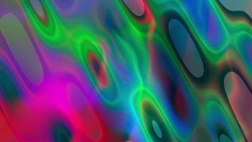 Abstract Neon Background with Moving Surface.