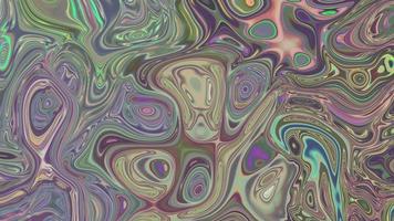 Fondo holográfico de neón iridiscente abstracto con burbujas video