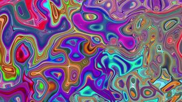 fundo multicolorido abstrato com bolhas em movimento. video