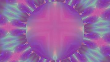 Abstract Neon Pink Iridescent Kaleidoscope Background video