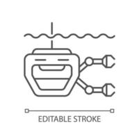 icono lineal de rov vector