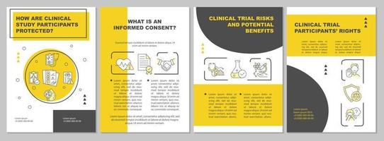 Clinical study volunteer safety brochure template