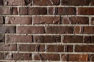 Old brown brick wall, background, texture. Background for screensaver. photo