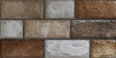 Seamless ashlar old stone wall texture background photo