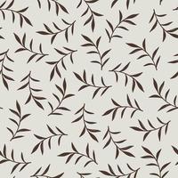 Beige wallpaper with painted brown twigs vector