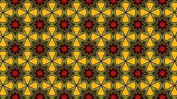 flerfärgade geometriska former mönster i retro video