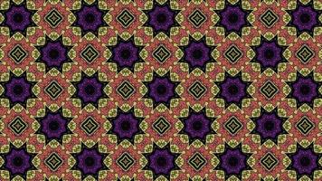 Multicolor Geometric Shapes Pattern in Retro video