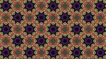 Multicolor Geometric Shapes Pattern in Retro video