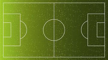 Green Virtual Football field on Digital Technology Background,vector. vector