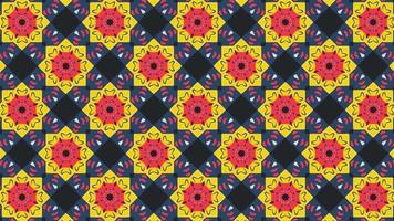 Multicolor Geometric Shapes Pattern in Retro video